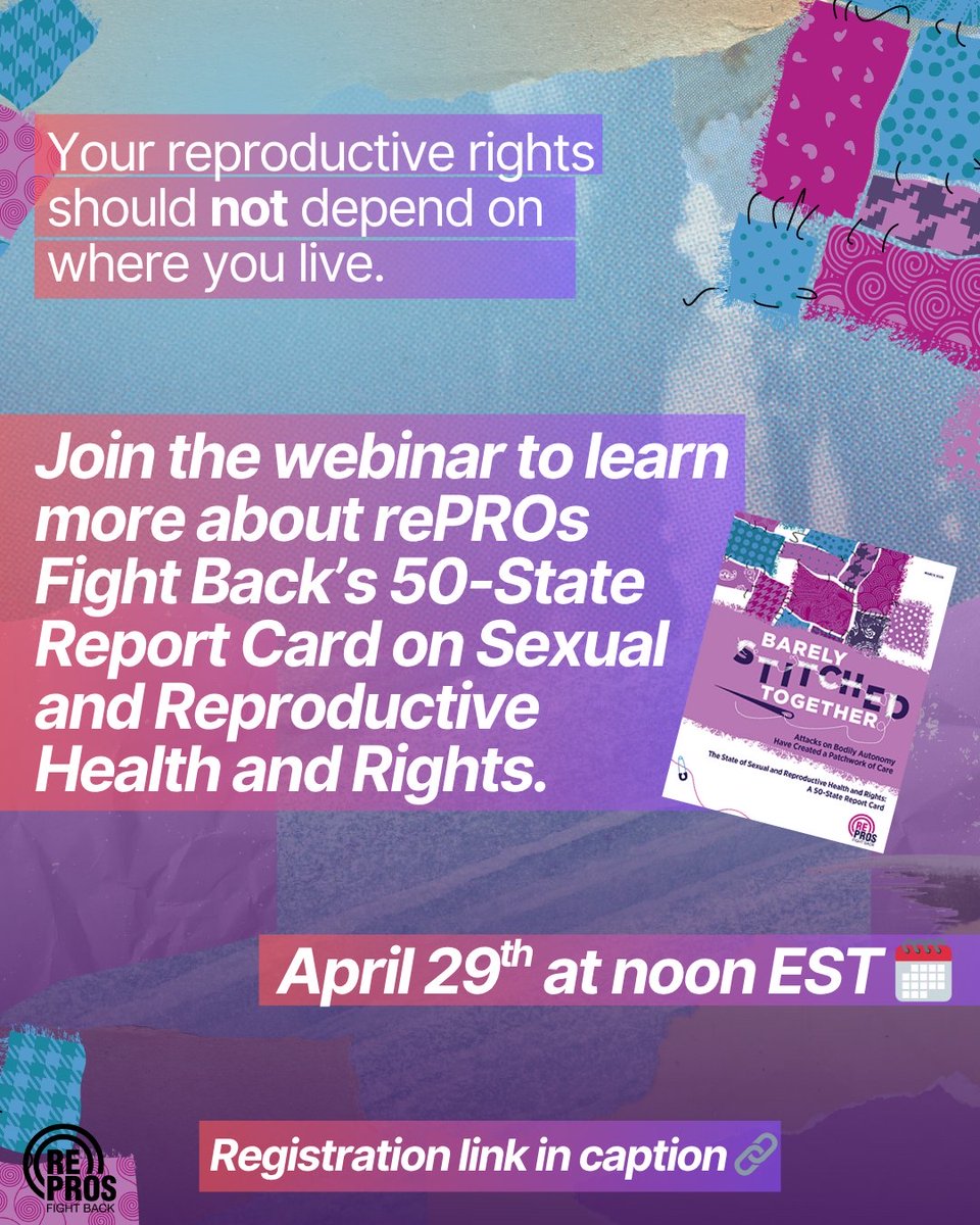 PopInstitute's tweet photo. Tomorrow: @rePROsFightBack breaks down what an “F” in reproductive health actually means.

From sex ed to Medicaid to abortion access, states are graded on real-world access to care, and most grades haven’t changed.

Join the conversation: https://t.co/ESlSwXPKct https://t.co/WGou2b36GL