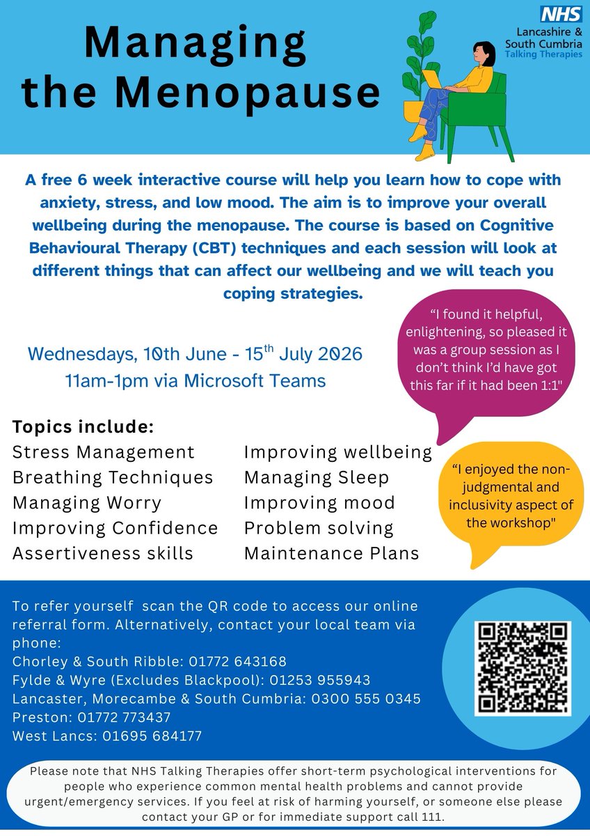 NHS Lancashire & South Cumbria Talking Therapies tweet media