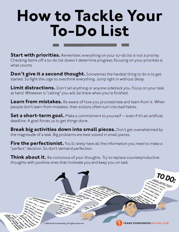 FSonnenberg's tweet image. 8 Ways to Tackle Your To-Do List ➤ bit.ly/2eBGURW | By Frank Sonnenberg | @FSonnenberg #TimeManagement #ToDoList