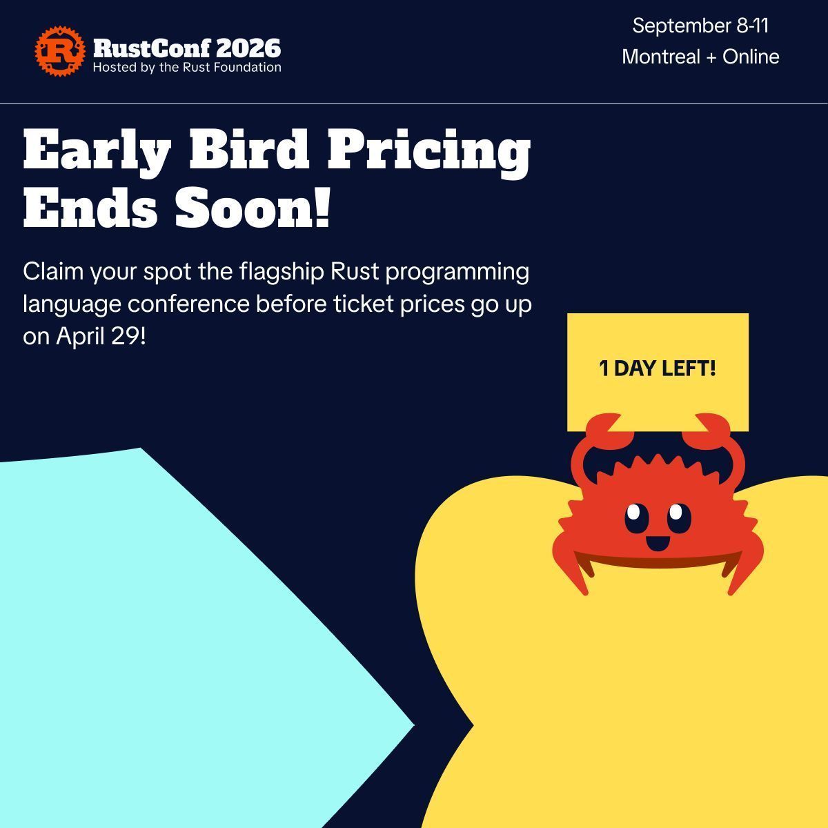 RustConf tweet media