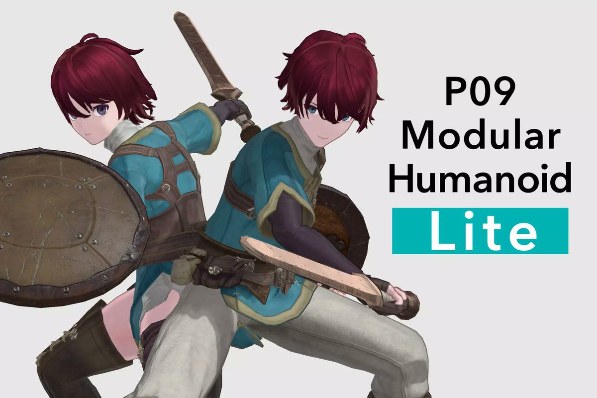 AssetLove's tweet image. 【95%OFF】本格ファンタジーキャラが 1.78ドル !?
​
男女2体の冒険者・衣装・髪型・武器つきのLite版
Magica Cloth 2の揺れ設定付き
​
lilToonでアニメ調の見た目もかわいい
​
『P09_Modular_Humanoid_Lite』
$35.75 =&amp;gt; $1.78    95%OFF⚡️4/29まで
prf.hn/click/camref:1…
#Unity ゲーム制作 VRChat