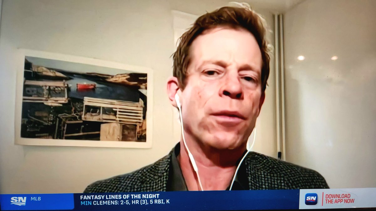PicPerfectTours's tweet photo. This lobster trap photo game is strong. @michaelgrange 🏀🇨🇦 representing Peggy's Cove &amp; #visitnovascotia on @sportsnet today. Well played, sir. https://t.co/8gLwndenAq