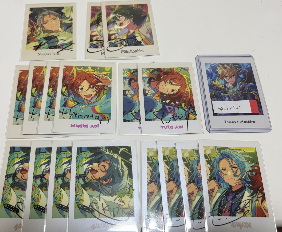 llxr522's tweet photo. あんスタ 10周年ぱしゃっつ 交換

譲▶︎画像のもの

求▶︎スバル、友也 or 定価+送料

キャラ毎のお声かけ優先。郵送でのお取引となります。
検索からでもお気軽にお声掛けください。 https://t.co/mER1Xa7UNv