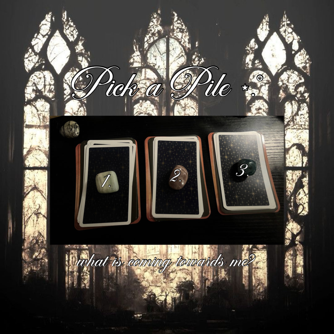 pomegranatetrt's tweet image. If this message found you… it might be for you. ⋆✴︎˚｡⋆
What is approaching you? Pick a Pile.
As always take what resonates and leave the rest. 
Booking is through IG: bornfrompomegranate
🧿
#tarot #tarotreading #divination #pickapile
#pickapiletarot