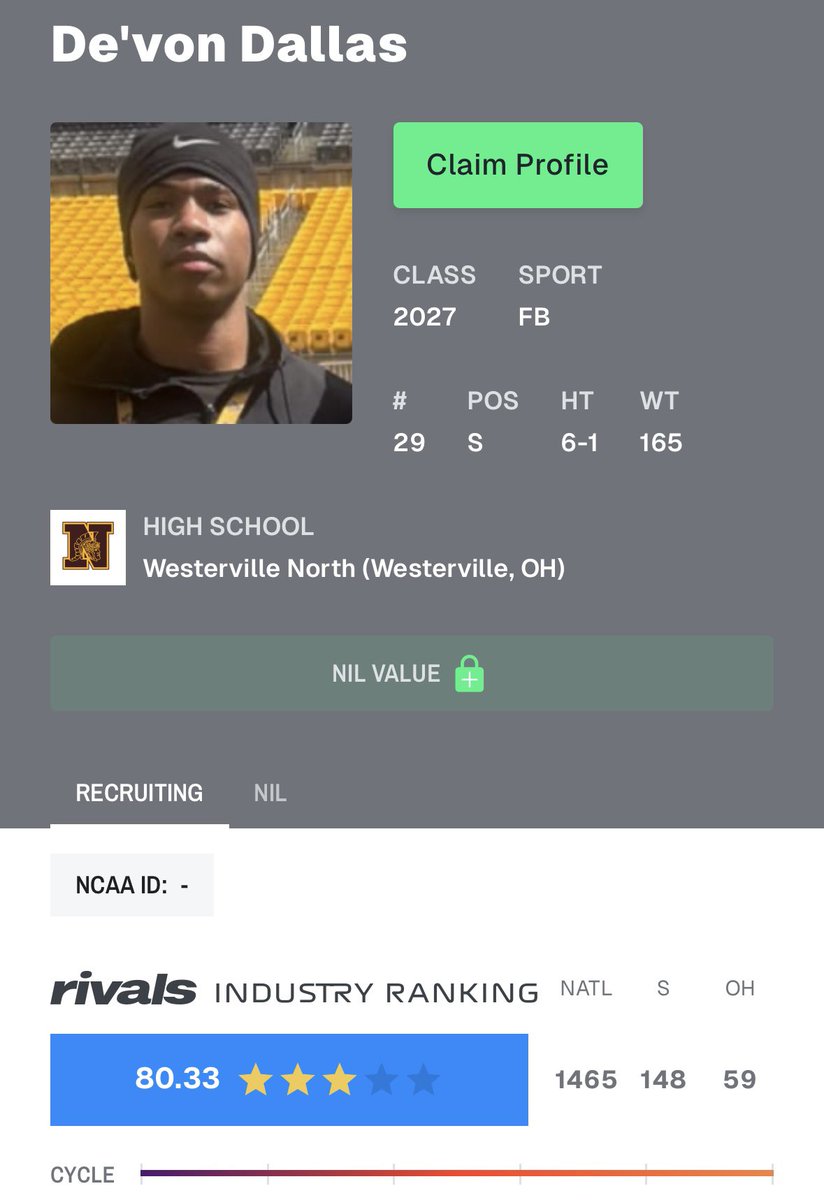 De’von Dallas 3⭐️ tweet media