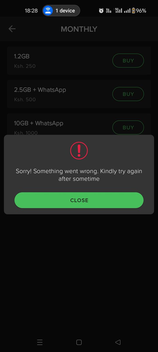 as_pired's tweet photo. @Safaricom_Care Please help me understand this logic. When I am out of data bundles, I cannot purchase a data bundle through the Mysafaricom app. Why absurdly would you not zero-rate access to the app that ensures your customers keep buying into your products🤷🏾‍♂️ https://t.co/Gvcb3AY4cu