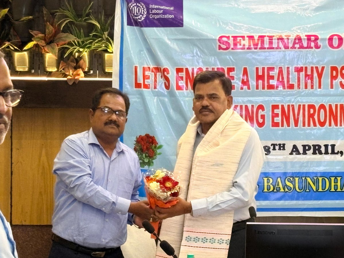 gmbasundhara's tweet image. Basundhara Area marked World Day for Safety &amp;amp; Health at Work (28 Apr 2026) with a seminar on “Healthy Psychosocial Work Environment.” Led by AGM P.B. Reddy &amp;amp; GM S.K. Sharma, with active participation from unions, contractors &amp;amp; HODs. #SafetyAtWork #HealthyWorkplace #MCL