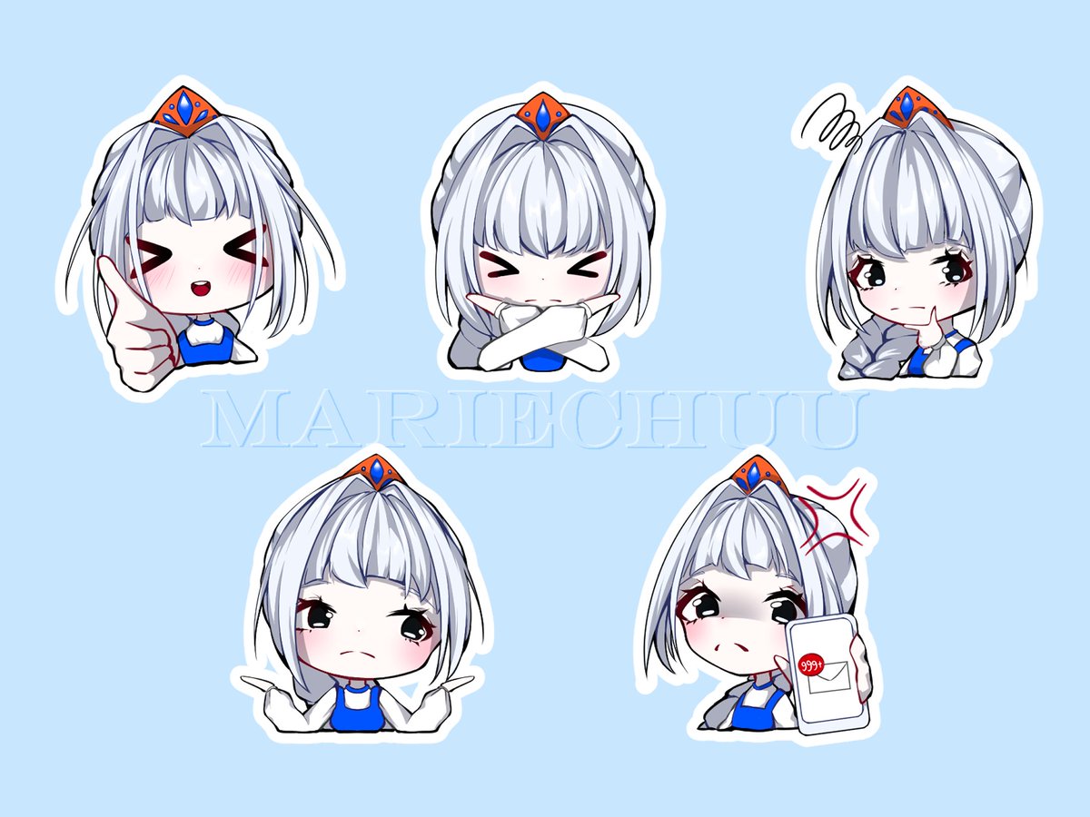 _mariechuu's tweet photo. Couldn't post at all because I have unsubmitted uni assignments back from november and there is A LOT of them😭 This is one of them - stickers for social media. My 1st time doing stickers AND drawing chibis! Very interesting though, so defo will try something like that again #art https://t.co/XmROEC2zcR
