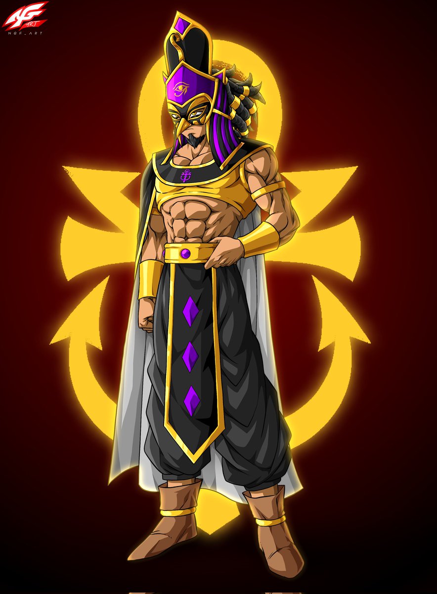 RamsesCorp's tweet photo. "Now that I introduced myself, I will be in a bunch of pre-recorded videos and will be promoting &amp; in Dragon Ball Khem'met so you can see me more in the future!"

H'ru Ramses in his Writer's Mask by @ngf_art https://t.co/MgjZbUC4li
