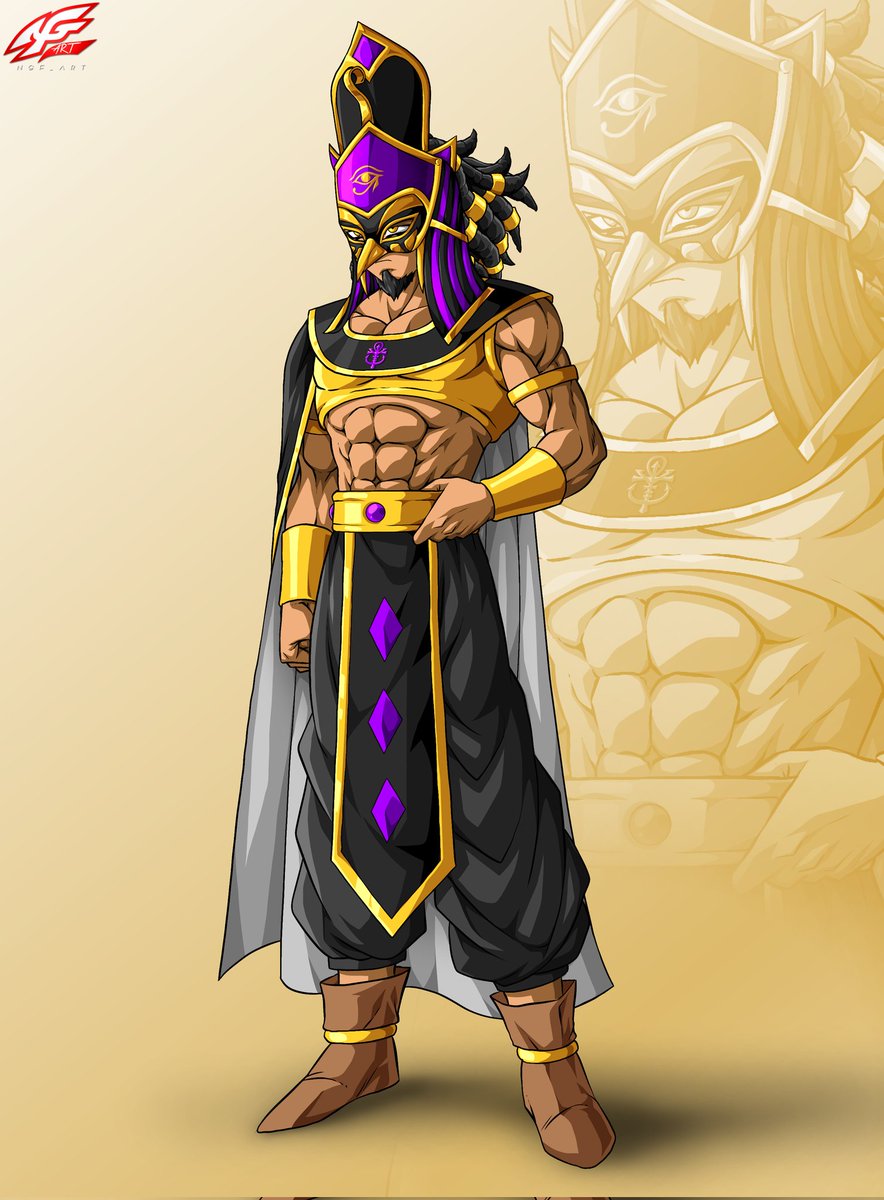 RamsesCorp's tweet photo. "Now that I introduced myself, I will be in a bunch of pre-recorded videos and will be promoting &amp; in Dragon Ball Khem'met so you can see me more in the future!"

H'ru Ramses in his Writer's Mask by @ngf_art https://t.co/MgjZbUC4li