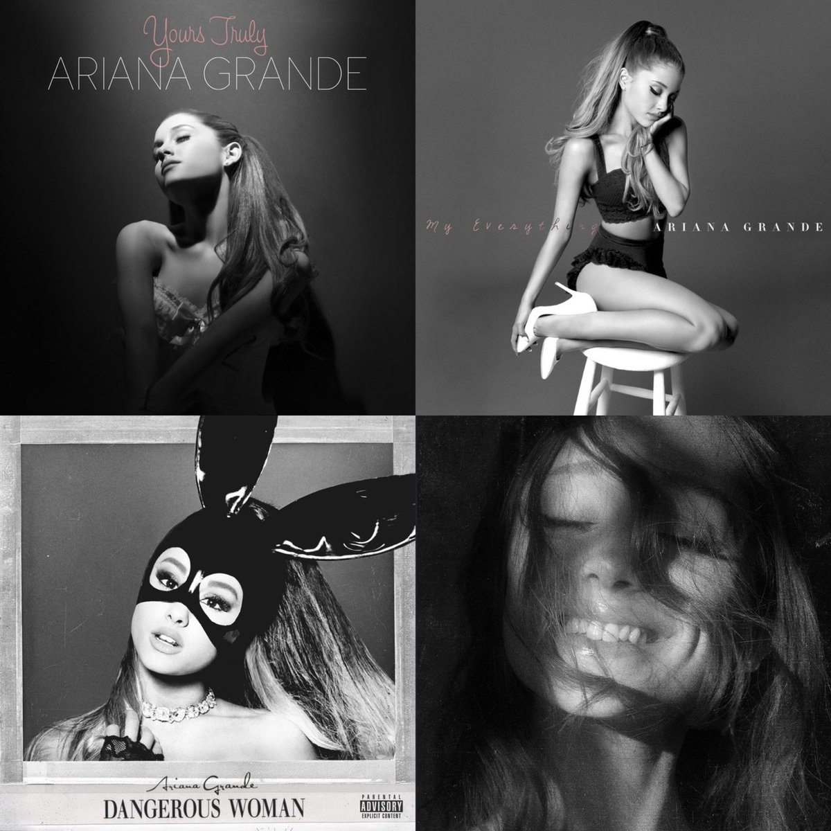 Ariana grande’s black and white covers 
We are soo back !!! 
Petal 7.31