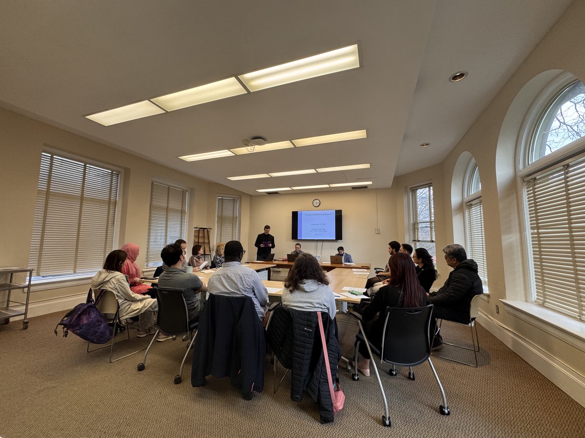 IDIGTA's tweet photo. On April 13, we hosted the 5th session of our Scriptural Reasoning series on “Friendship” with the contributions of the @TorSchTheology.

Through selected passages from both sacred texts, participants explored the meaning of friendship as a relationship rooted in loyalty, mutual support, and spiritual connection. The discussion created a thoughtful space for reflection, dialogue, and deeper understanding across traditions.

We extend our sincere thanks to our facilitators and to all participants for their openness and engagement.

#ScripturalReasoning #InterfaithDialogue #Friendship #Community #IDI #Toronto #Dialogue #HizmetCares