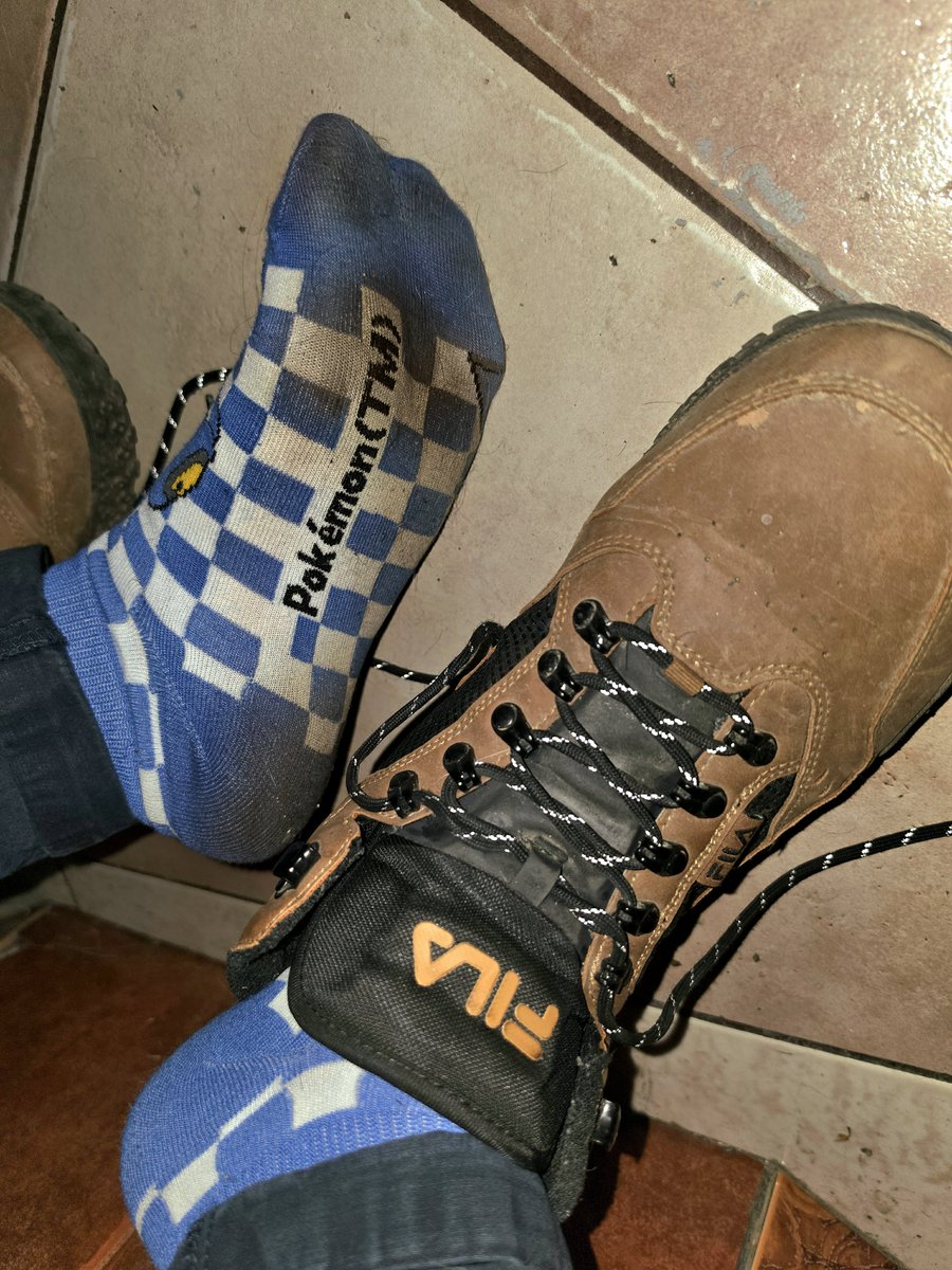 kogun95's tweet photo. As a footslave, how would you react if this is how my sweaty work socks look like after only 3 days?

Gosh, cant wait to hear your helpless, pathetic moan with your face trapped beneath these reeking socks a couple weeks later when you have to breath in my foot smell! 😈 https://t.co/l2Mw36QfmO