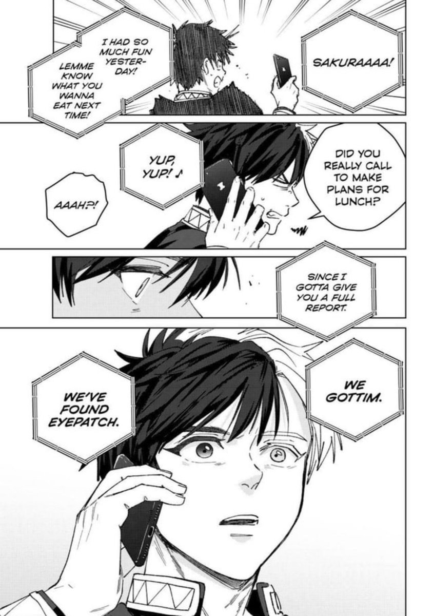 Ch 214 fav:

-The cover page of Sakura in front of a massive Chinese building

-Endo in a sweater is so strange 

-Him throwing his money around for Sakura 

-He found Suo!!
#wb214