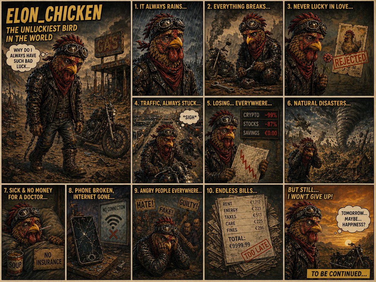 Chicken_Gorge's tweet photo. @Echick_on_wtf 

From pain ➝ power.
From zero ➝ legend.
$ELON_CHICKEN is just getting started. 🚀🐔

TG: https://t.co/4YJ7NAWWhS

CA: Fv1pzrzpmk79Mb15xzRtBsnXSrQxFs4p66UmKNmBhWTF

@solana https://t.co/QUPHRyaaHI