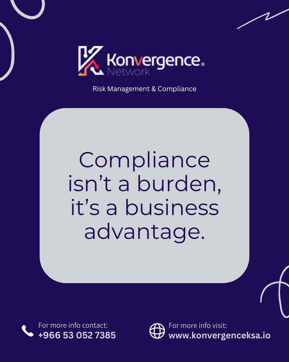 konvergence01's tweet photo. @konvergence01  helps turn risk into opportunity, so your business stays resilient, trusted, and ready to scale. 
#RiskManagement #Compliance #BusinessGrowth https://t.co/IgE8Md991A