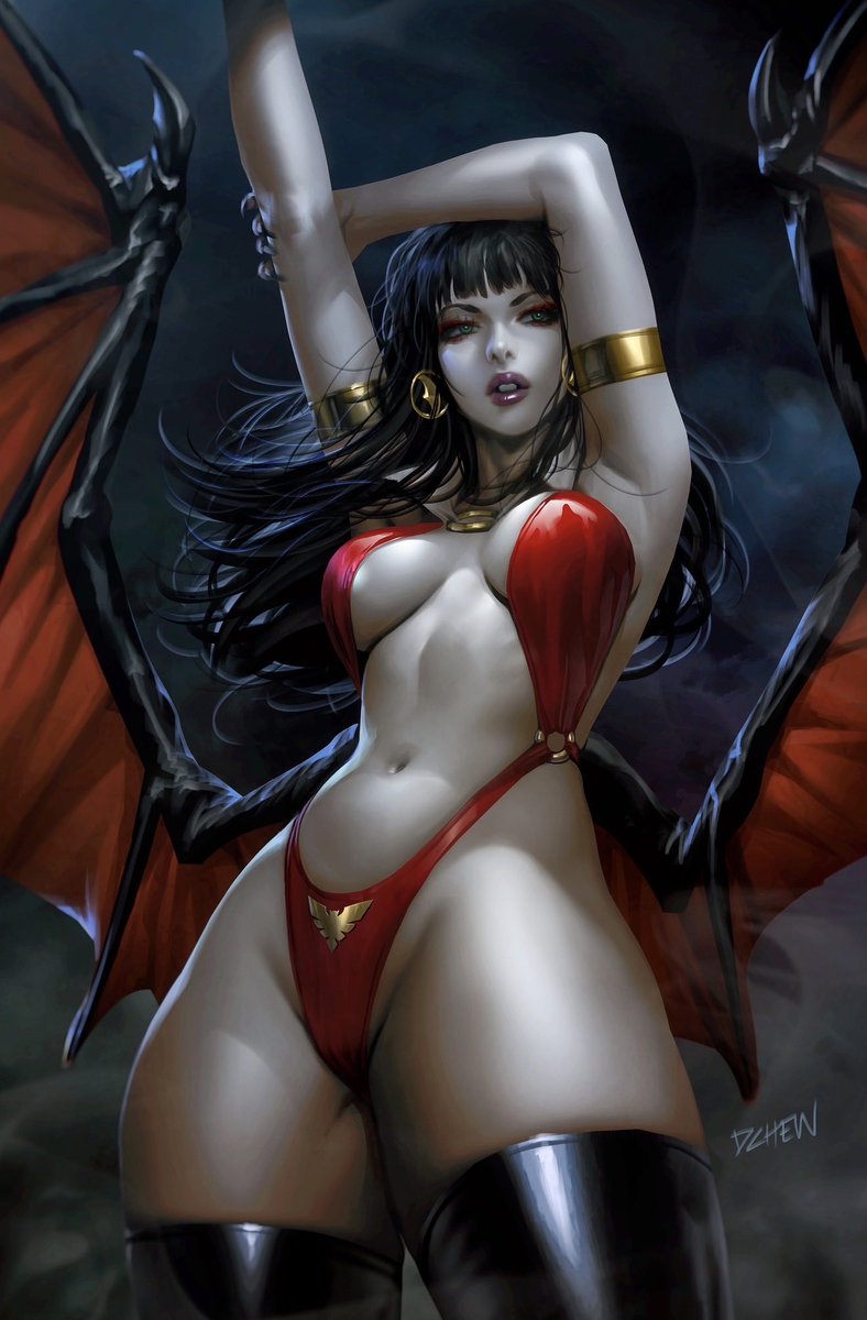 My Variant cover for Dynamite comics Vampirella (2026) issue 4 🦇