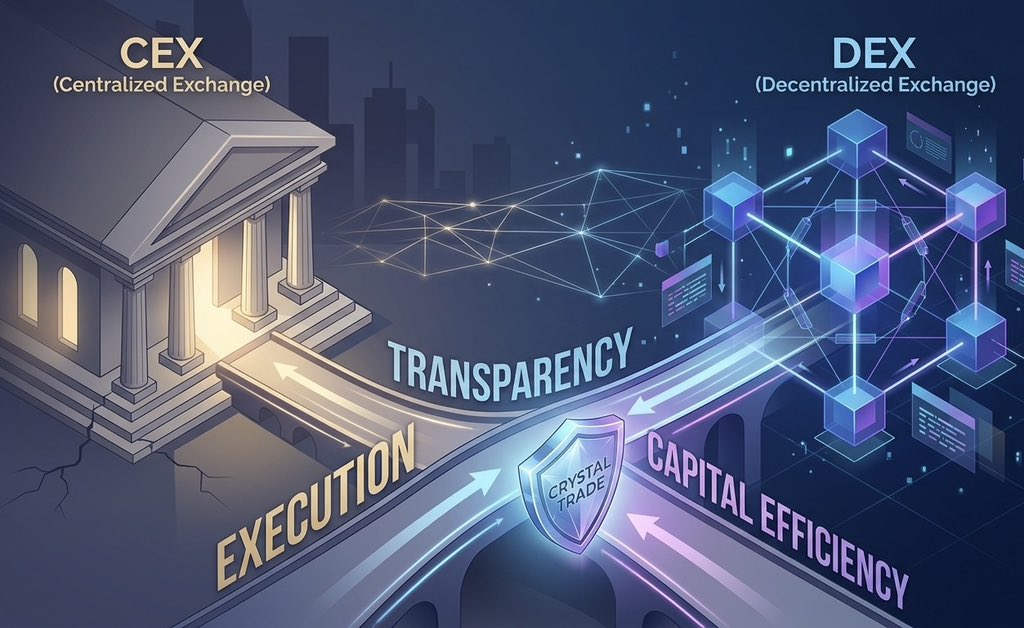 CrystalTradeX's tweet image. Perp DEXs don’t need to “replace” CEXs overnight.

They just need:
better execution
better transparency
better capital efficiency

And they’re already closing the gap.

#PerpDEX
#DeFi
#CryptoTrading 
#Derivatives