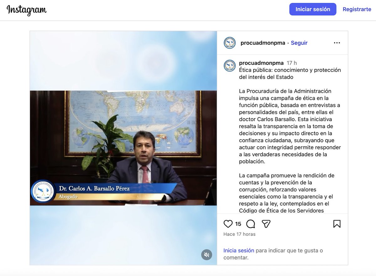 barsallocarlos's tweet image. #Panama #ética Procuraduría de la Administración