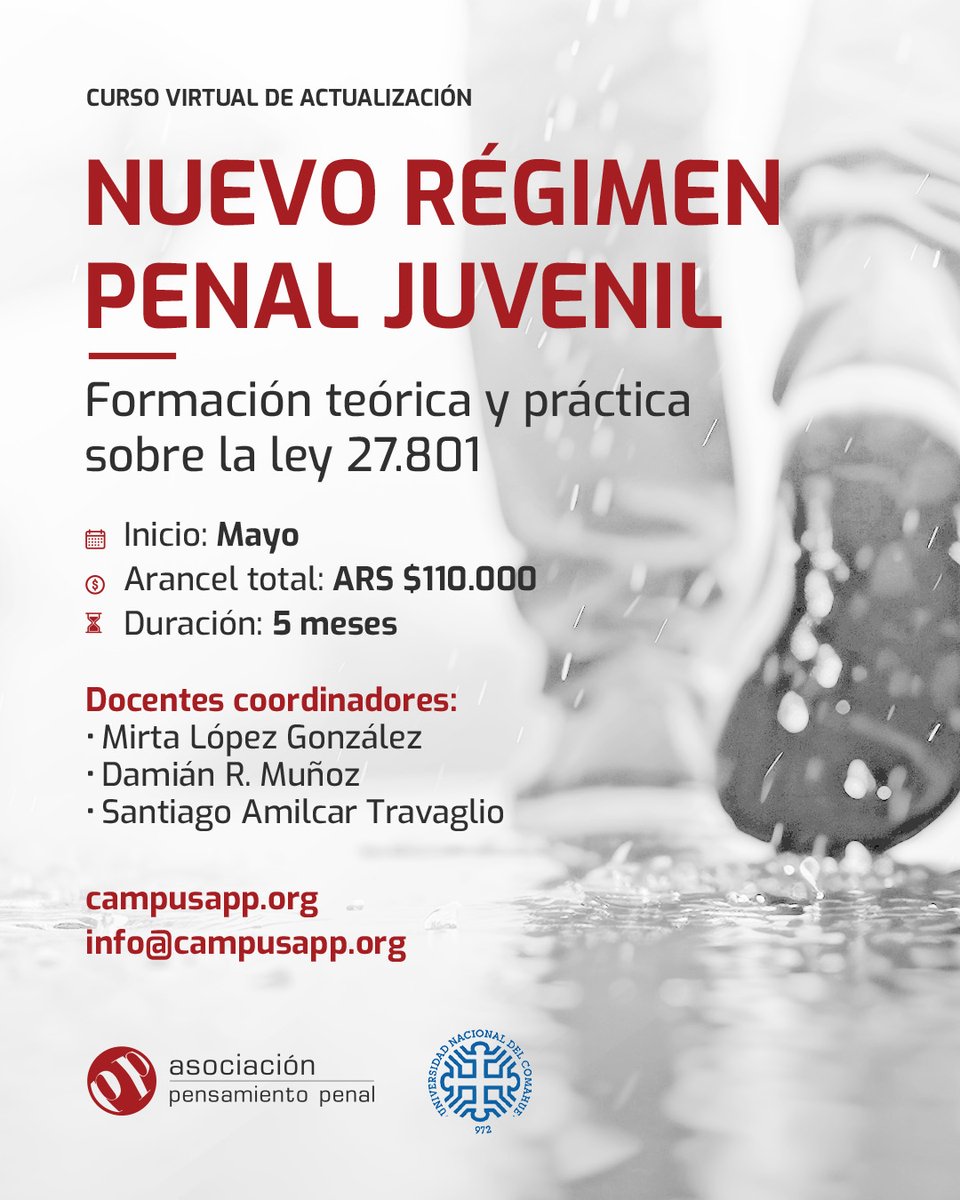 PensaPenalOK's tweet photo. No te pierdas la oportunidad, consultas e inscripción ➡️https://t.co/UHIrVqOYaQ https://t.co/zwuJUGUhwU