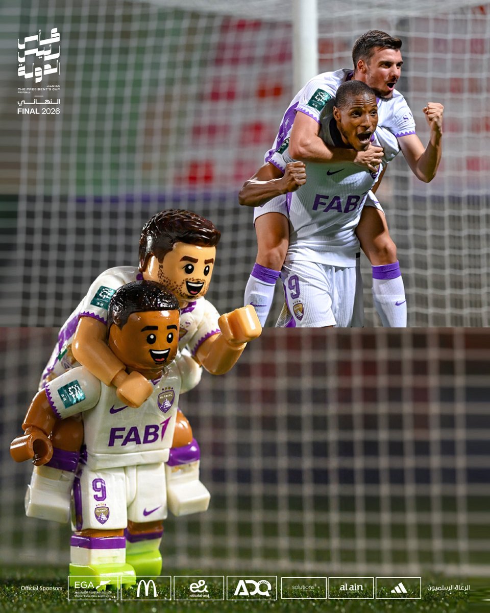 uaefa_ae's tweet photo. الجزيرة 🤝 العين لكن بنسخة LEGO 🧱 #كأس_رئيس_الدولة
Al Jazira 🤝 Al Ain, but make it LEGO 🧱 #PresidentCup https://t.co/1r0KXG1lk8