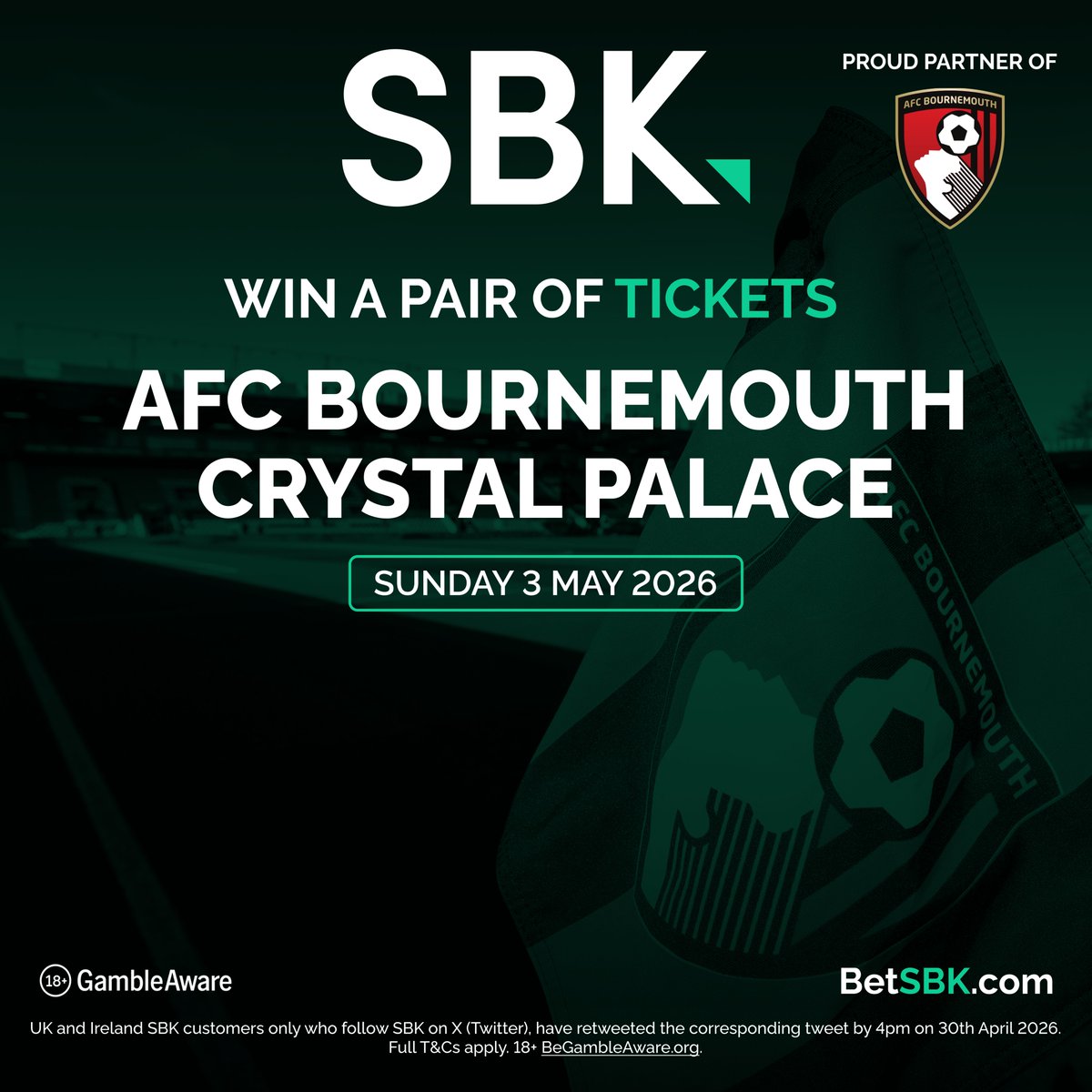 sbk's tweet photo. Will you be cheering on @afcbournemouth at the Vitality Stadium on Sunday? 🍒

To be in with the chance of winning, simply:

➕ Follow SBK
🔁 Retweet this post

18+ | Please Gamble Responsibly | Full T&amp;Cs apply: https://t.co/NlSHOX5bLx https://t.co/B5NRuaYcGj