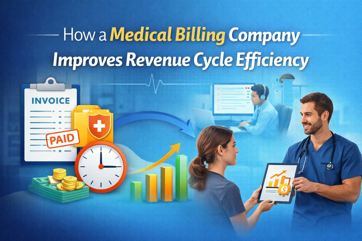 EthanCaldw64810's tweet image. How a Medical Billing Company Improves Revenue Cycle Efficiency
medicalbillingexpert.webnode.page/l/how-a-medica…
Discover how a medical billing company improves revenue cycle efficiency through accurate claims, faster reimbursements, and reduced denials. #MedicalBilling #RCM #Healthcare #MedicalCoding