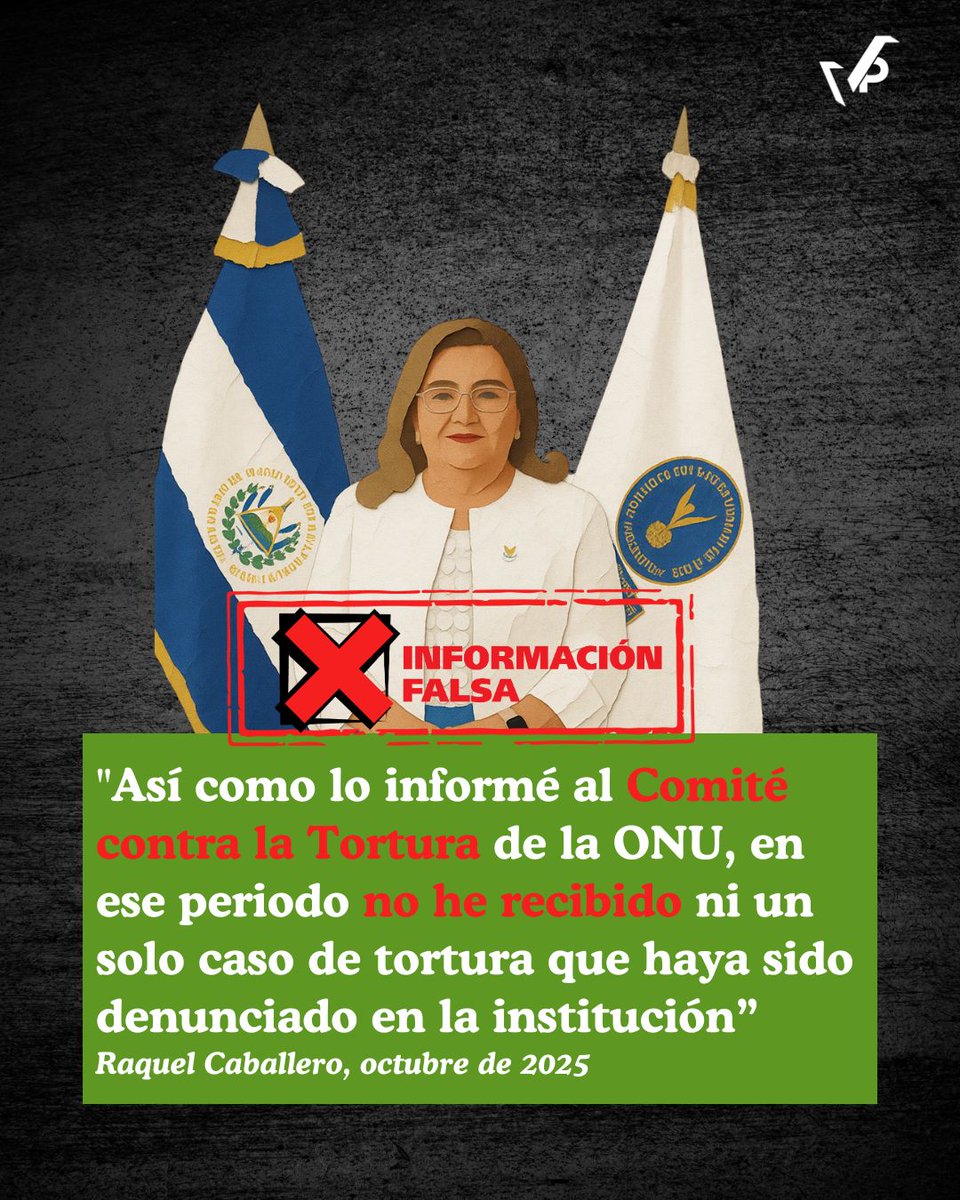 #VozVerifica La procuradora Raquel Caballero dijo ante diputados de la Comisión Política que no había recibido ni un solo caso de tortura en la PDDH. Una investigación de la Alianza Periodística Intermedios encontró 22, todos registrados por la propia institución. (1/2)