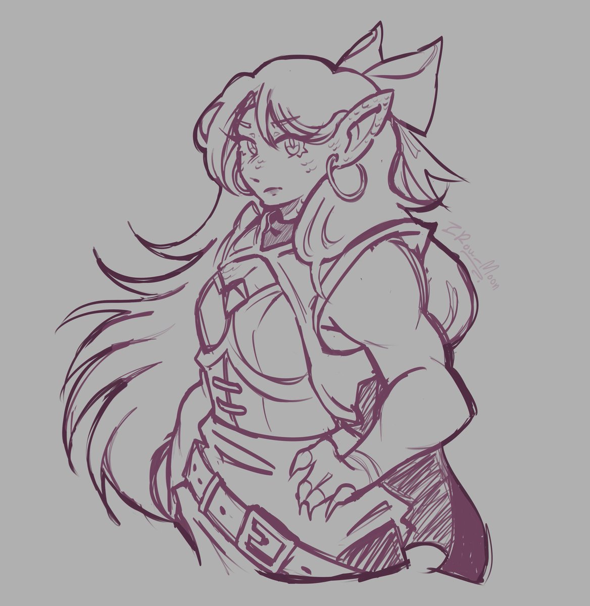 Ikou_moon's tweet photo. tf!maddy doodle + her w/ arm muscles &amp; dragon scales

#TheFlight #millkberryfanart https://t.co/Ej03ZuMo8S