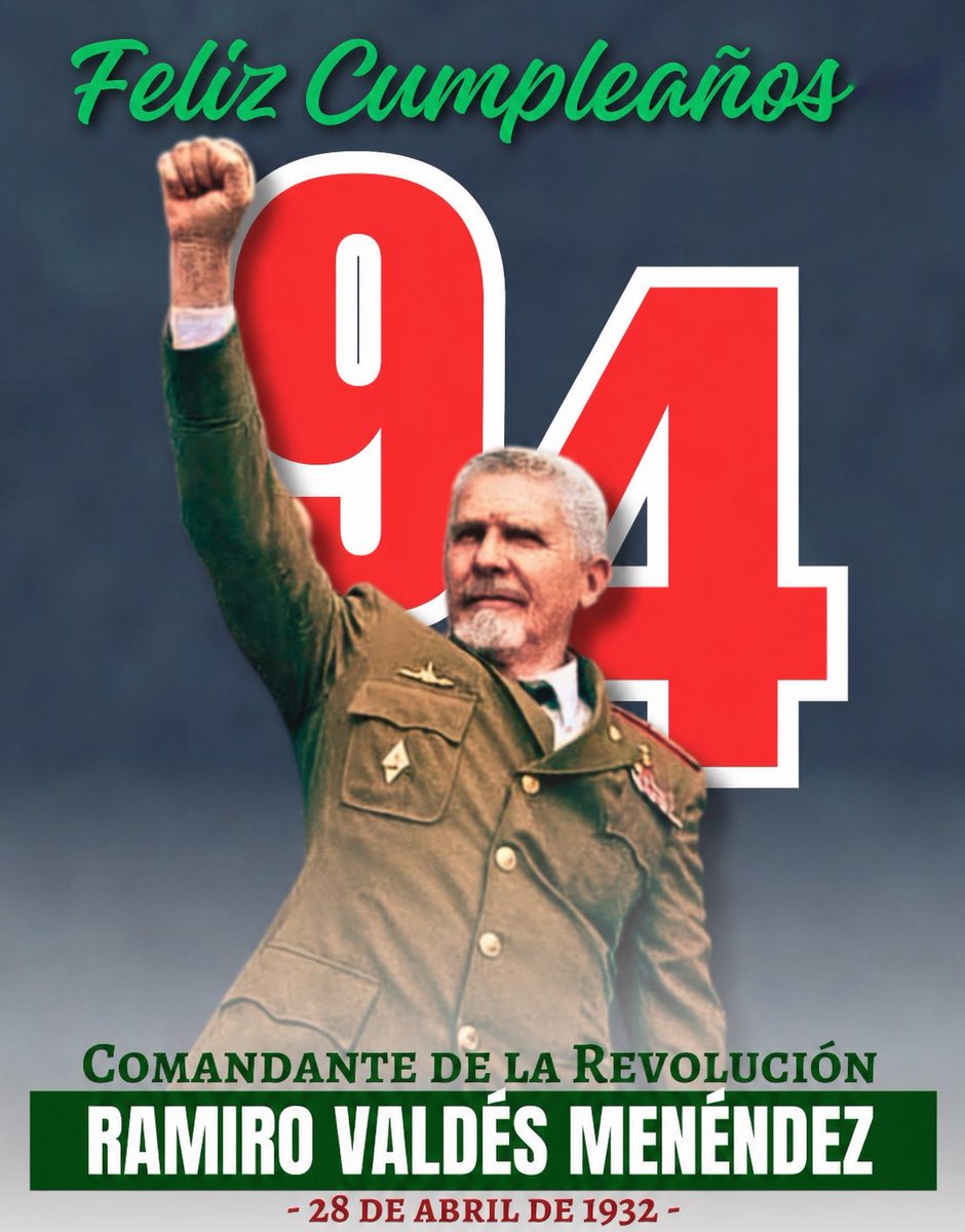 🥳 ¡Felicidades, Comandante, y un abrazo internacionalista, Ramiro Valdés Menéndez! 

Lo han dado por vencido muchas veces. Han intentado borrar su trayectoria y empañar su nombre.

Pero hay hechos de <a href="/ValdesMenendez/">Ramiro Valdés Menéndez</a> que forman parte de la historia:

✍️ Estuvo entre los primeros