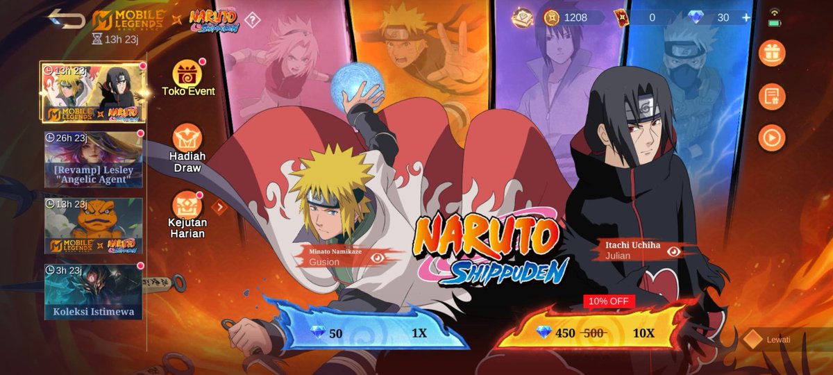 jukjeruz's tweet photo. WTS EVENT NARUTO

450K

Via gift 7-8 pertemanan

Coin udah full siap kirim

Minat pm https://t.co/ko7B1oHxtE