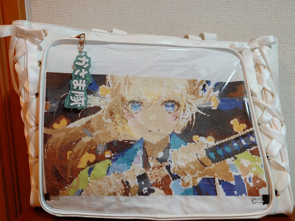 hashigor's tweet photo. 明日の痛バ、結局間に合わなかったけどメインのお顔だけはギリ間に合わせた https://t.co/JTbLyQMxcx