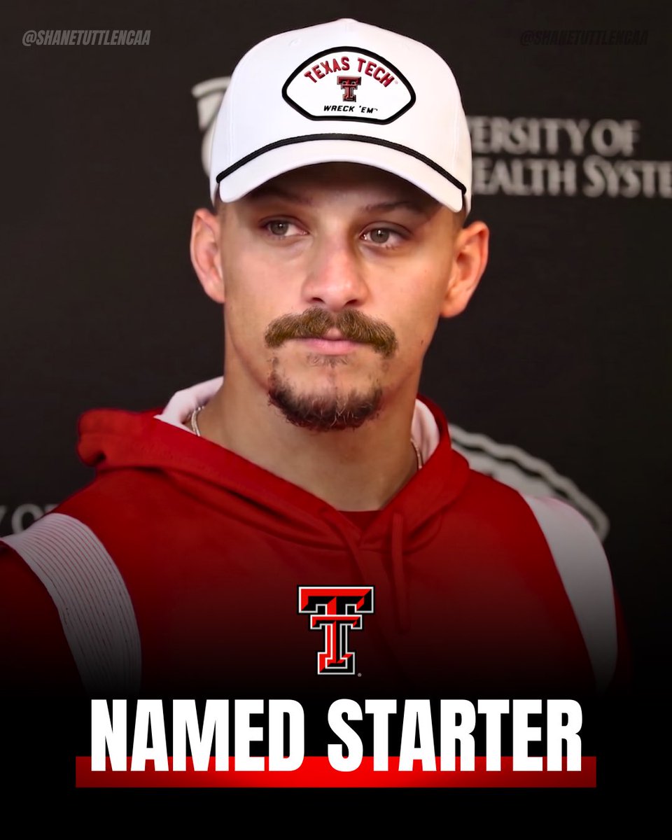 NEWS: Texas Tech declares 4-star redshirt freshman, Matrick Pahomes, to be the team’s starting QB for the 2026 season.

Pahomes will replace QB Brendan Sorsby after his immediate leave of absence.