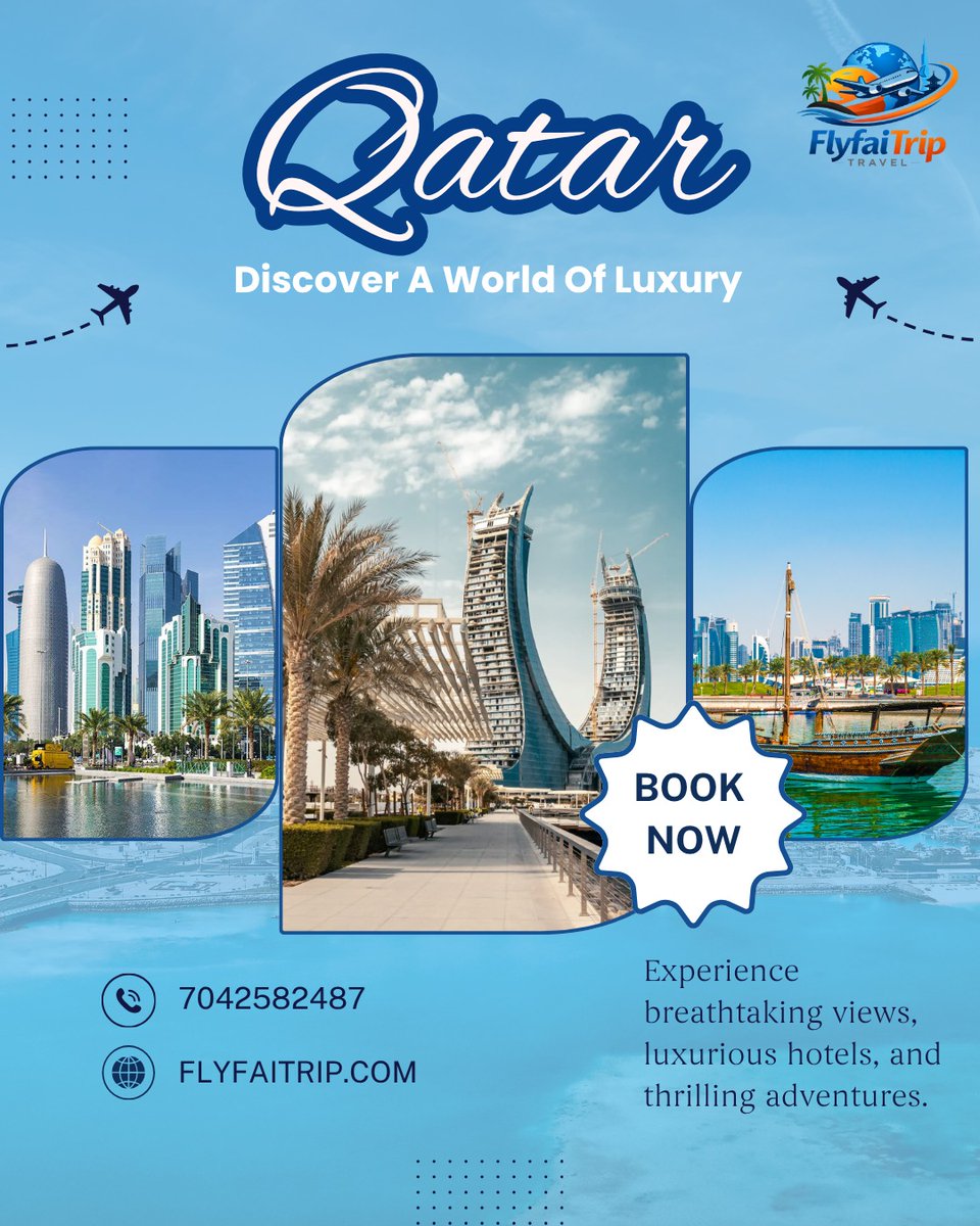 flyfaitrip's tweet image. Qatar vibes 🇶🇦✨
Luxury, views &amp;amp; experiences await
#Qatar #Doha #LuxuryTravel #TravelGoals #FlyfaiTrip