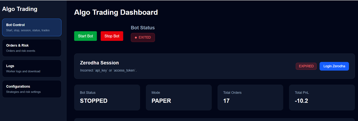 KandalKumar's tweet image. Finally reached a milestone I’ve been working toward — starting my algo trading journey.

From setting up the system to building the first strategies, it’s been a challenging but rewarding process. This is just the beginning.

#AlgoTrading #TradingJourney #Automation #FinTech