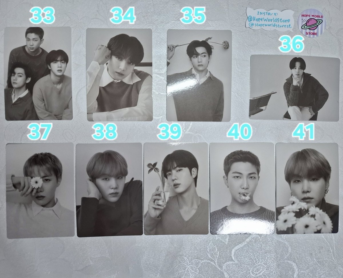 HopeWorldStore's tweet photo. ☆VENDA☆ Cards BTS monochrome
R$15

✨ Pronta entrega
📦 Frete via Shopee: R$10*
💵 Pagamento via pix/picpay
⭐ Feedbacks Shopee e no fixado

🛍 Pedidos: Via DM ou shopee
https://t.co/u8r7Cu0RXr
*(O valor final fica com DESCONTO de -R$4 via pix) https://t.co/8vwXbmd0UW