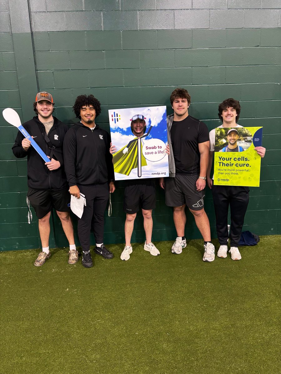 BSUBeaversFB's tweet photo. The Beaver FB Team is proud to support @nmdp_org and help raise awareness for the power of stem cell and marrow donation. 

Sport is about serving something bigger than ourselves, and today our athletes are joining the fight to save lives! #BeTheMatch #NMDP 🦫🟢⚪️⚫️ https://t.co/BBnXvcPp5u