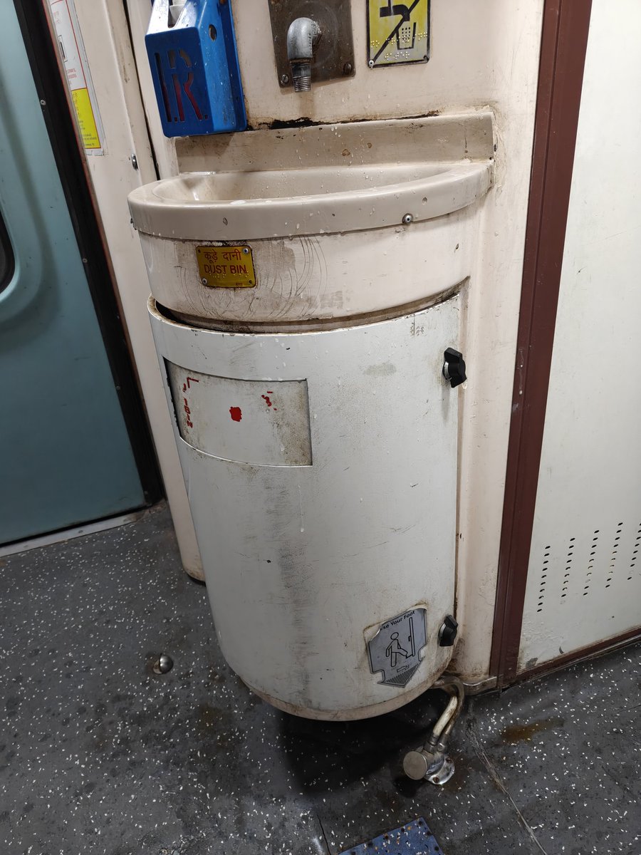 rahulseth01's tweet photo. In Garib Rath coaches, taps are operated only by foot pedals. This design causes serious inconvenience for senior citizens and passengers with disabilities. Request @RailMinIndia @RailwaySeva @IRCTCofficial to make facilities more accessible for all travelers.
# 2026042811225 https://t.co/5S9PFDlYvR