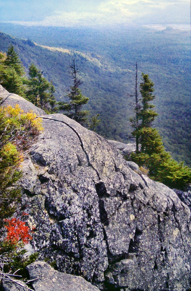 GSteffanos's tweet image. September 27, 1983: The trail’s first breakout from the woods was about halfway up the mountain at the top of Barren Slide.

#backpacking #hiking #outdoors #landscapephotography #Maine #nature #mountains #forest #AppalachianTrail
