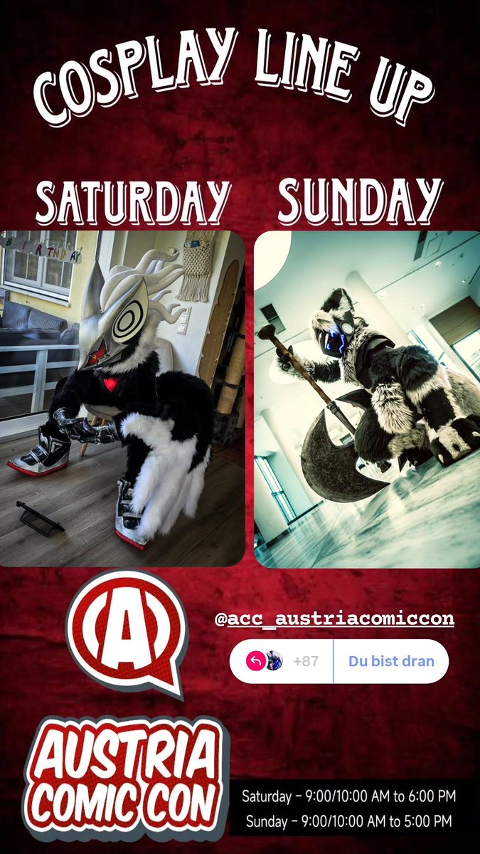 This weekend I will attend Austria Comiccon, dressing up as Infinite on Saturday and as my Protogen-fursona Edge on Sunday.🤩
#Infinitethejackal #infinitethejackalcosplay #protogen #protogensuit #protogenfursona #austriacomiccon