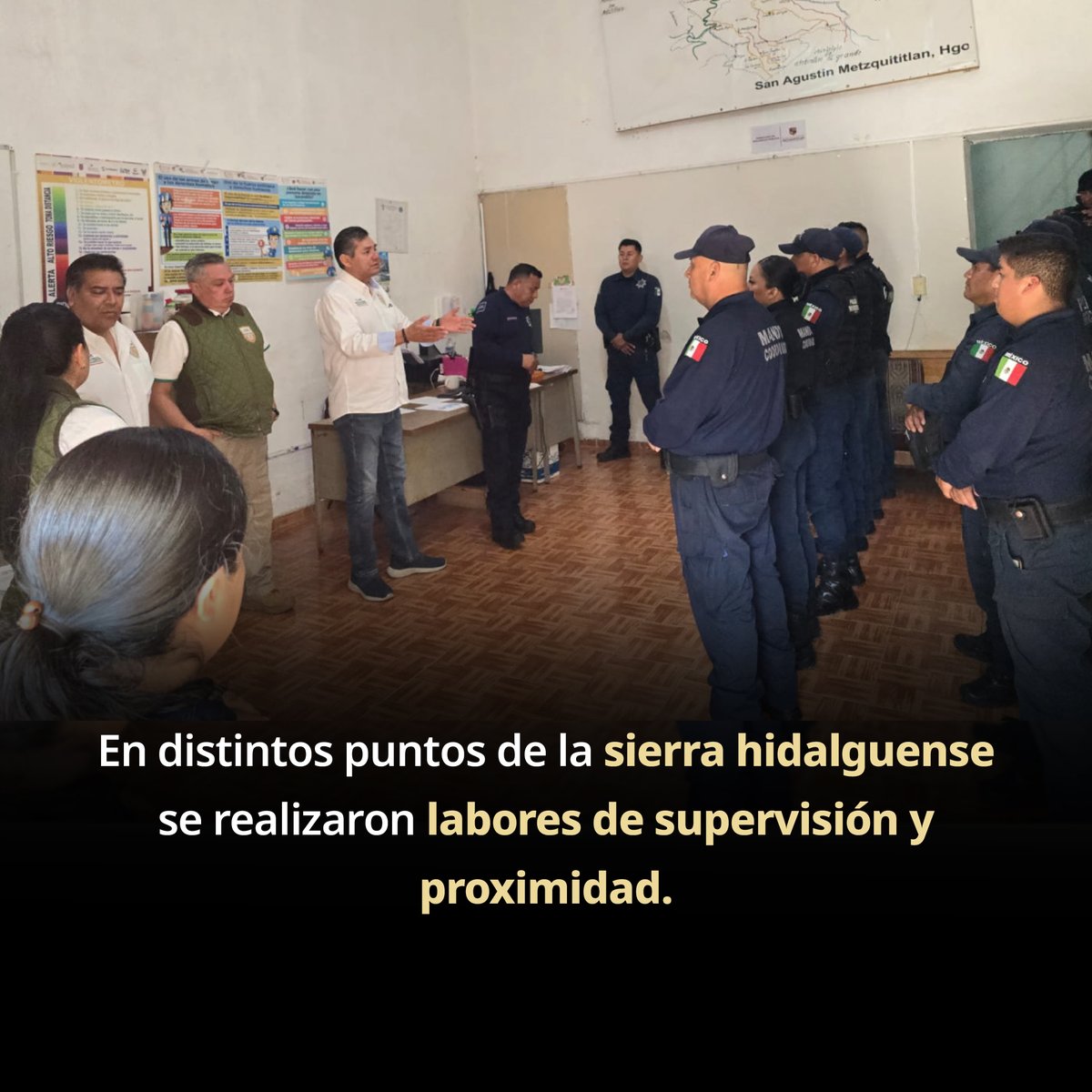 INAMI_mx's tweet image. El Instituto Nacional de Migración fortalece su operatividad en #Hidalgo 📍.

Personal de la Oficina de Representación, en coordinación con autoridades municipales y estatales, realizaron labores de supervisión y proximidad en distintos puntos de la Sierra Hidalguense. 🛣️ En