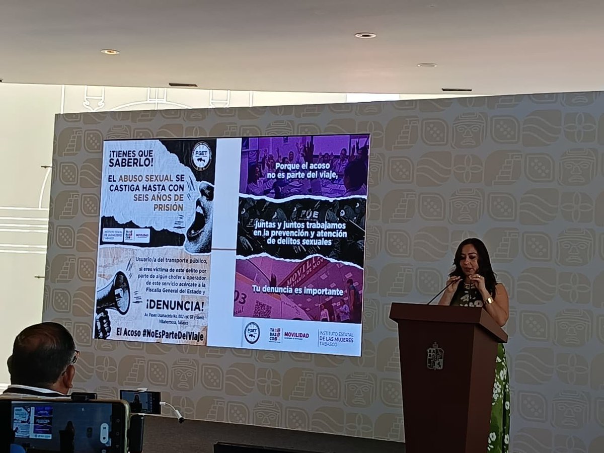 xevtfm's tweet image. 🗣️ La subsecretaria de Movilidad, Isabel Yazmín Orueta Hernandez  presenta la campaña El Acoso #NoEsParteDelViaje, el contempla la colocación de códigos #QR en unidades del transporte público para la presentación de denuncias cuando las usuarias sean víctimas de acoso.