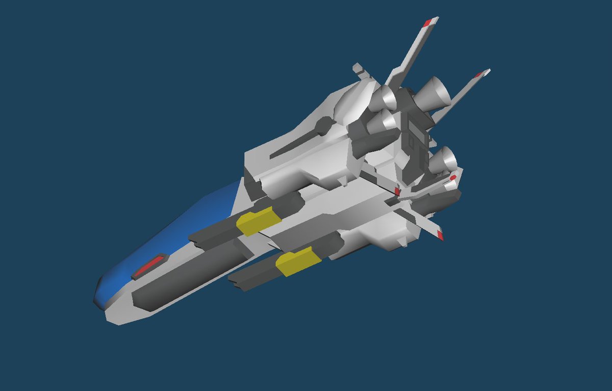 Hakatakun_Pz's tweet image. モデリング練習でR・TYPEの自機『R-9A アローヘッド』をモデリングしてみました

デザインは設定資料とFINAL2などをミックスした感じのなりました

#rtype
