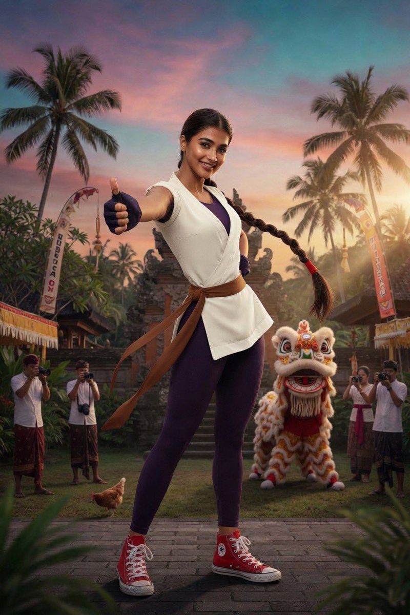actre55hub's tweet image. Pooja Hegde just entered the King of Fighters arena as Yuri Sakazaki!
That iconic braid, the fighter stance, the confident thumbs-up… she’s serving pure KOF energy! 💥 Who’s ready to see her in the tournament? 👊

#PoojaHegde #YuriSakazaki #KingOfFighters #KOF #KOFXV #SNK