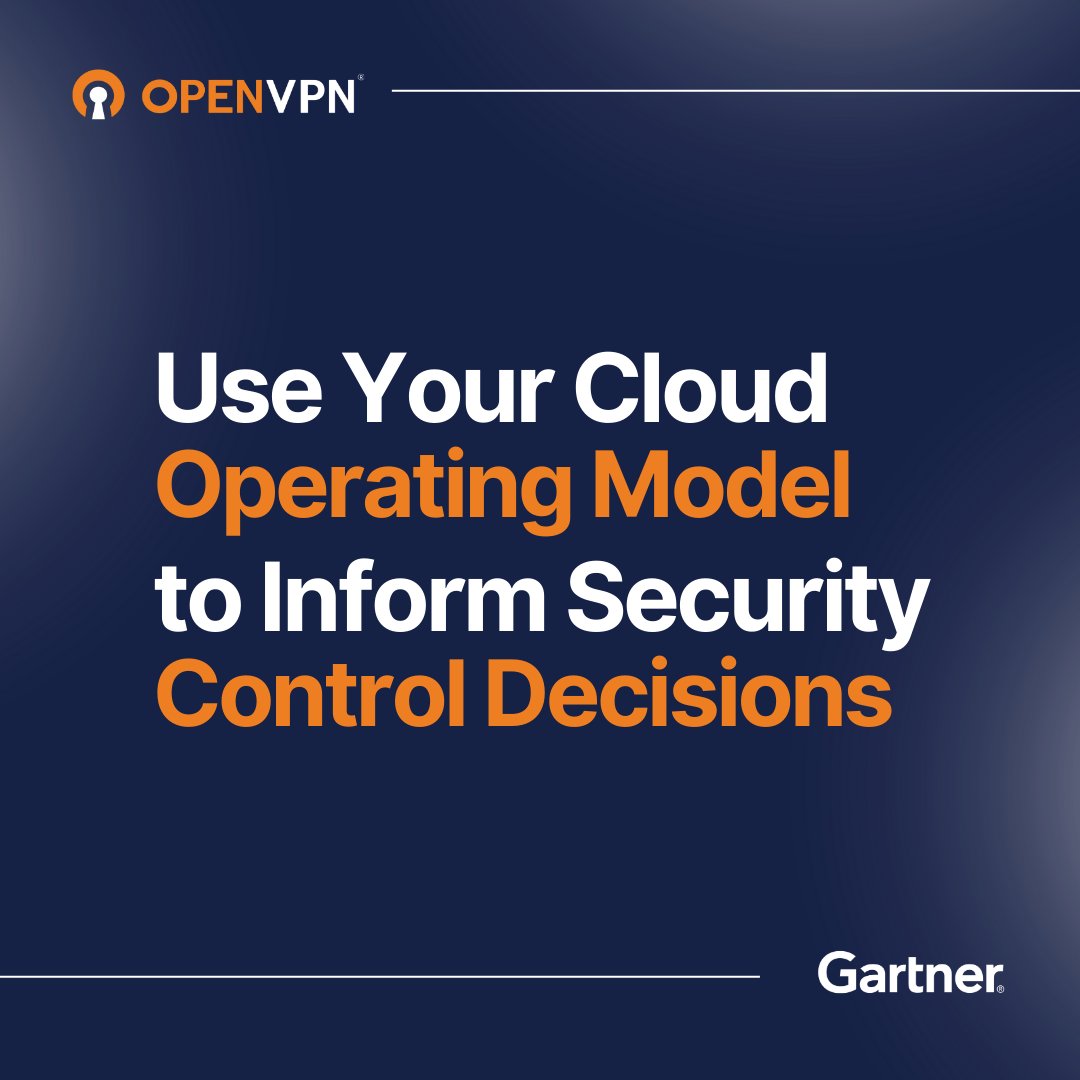 OpenVPN's tweet image. Different cloud models = different security needs.

Learn how to align your controls with your architecture in this Gartner® report.

Access it here →openv.pn/3QzjbUo 

#SecureAccess #CloudSecurity #OpenVPN