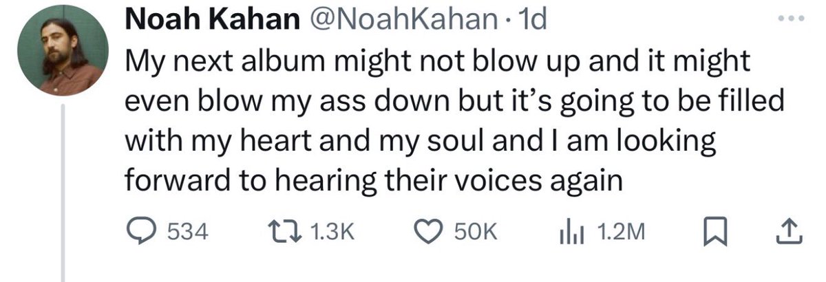 Him in 2024 working on this album btw