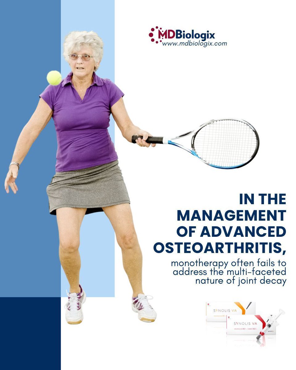 MDBiologix's tweet image. Stop treating symptoms in isolation and start optimizing the entire joint environment. Master the bio-mechanical approach with Synolis VA and PRP therapy. 

Learn more at: mdbiologix.com/biologics-prp  

#MedicalInnovation #OrthopedicSurgeon #KeyPRP #PainClinic #RegenerativeMedicine