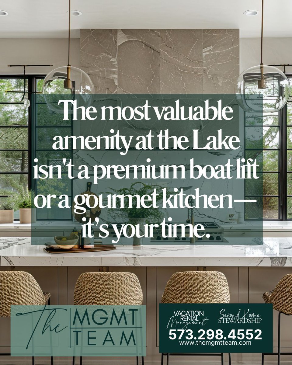 The most valuable amenity at the Lake isn’t a boat lift—it’s your time. 📈⚓

Stop spending your first 48 hours on-site playing property manager. We provide the "buffer" between you &amp; the stress of ownership.
Arrive to a sanctuary, not a project. ⚓🏠
#LOTO #TheMGMTTeam #LakeLife