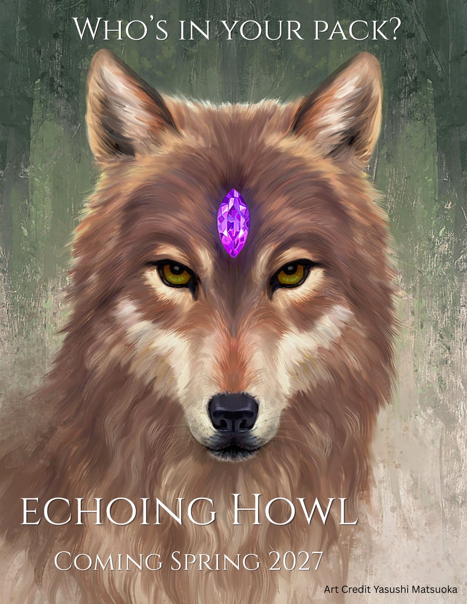 ValerieSirenko's tweet image. Enter the world of wolves. ECHOING HOWL releases Spring 2027 🎉
#fantasy #books