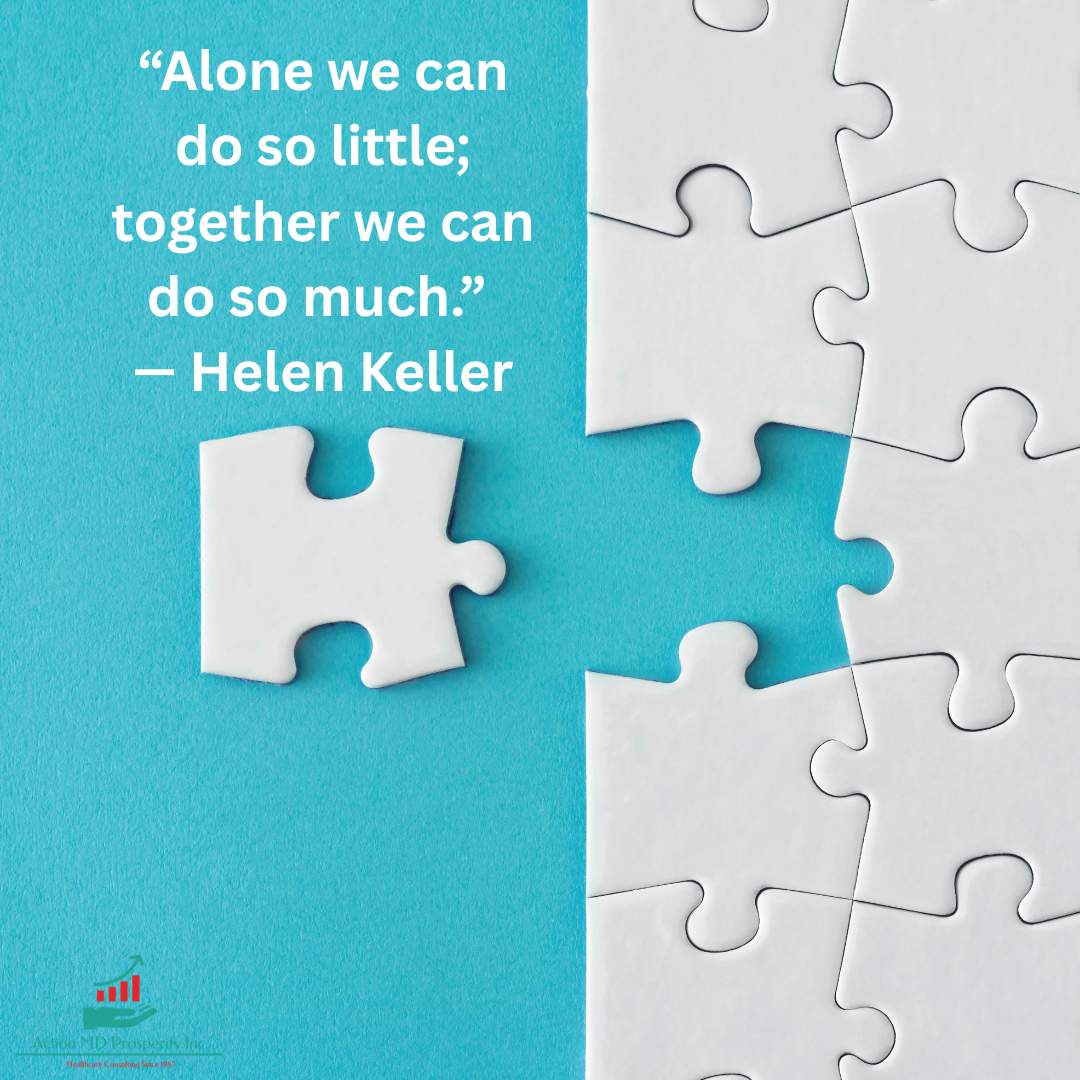 ActionMDProspe1's tweet image. “Alone we can do so little; together we can do so much.” — Helen Keller #teamwork #progress #success #greatness #joy #TheBigPicture #QOTD